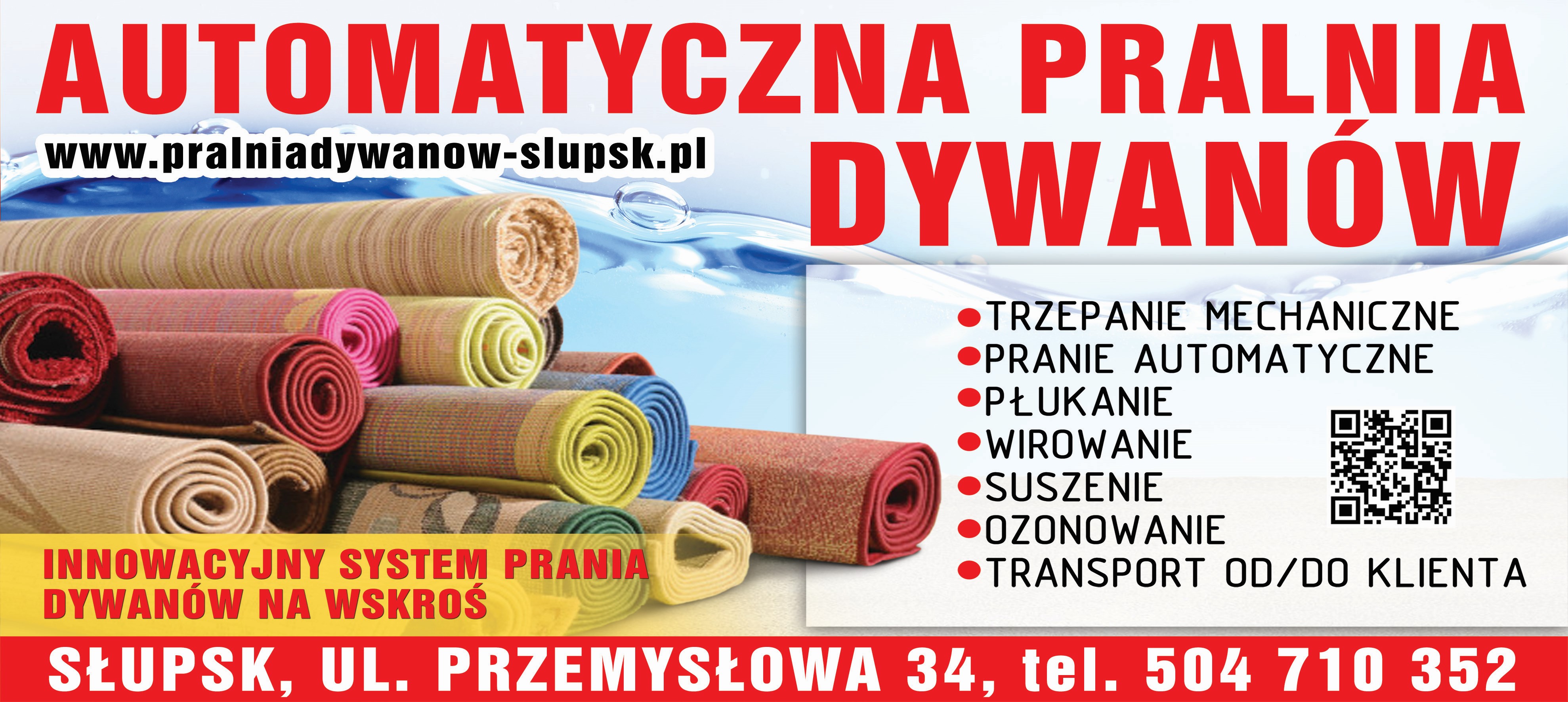 AUTOMATYCZNA PRALNIA DYWANÓW SŁUPSK - pralnia chemiczna SŁUPSK pralnia chemiczna SŁUPSK